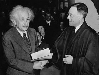 Einstein receiving American citizenship